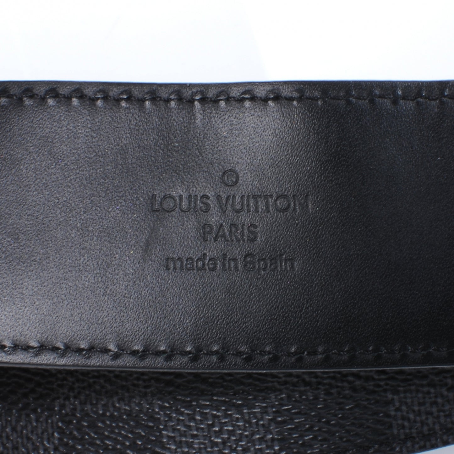Damier Graphite LV Initiales Belt 85 34