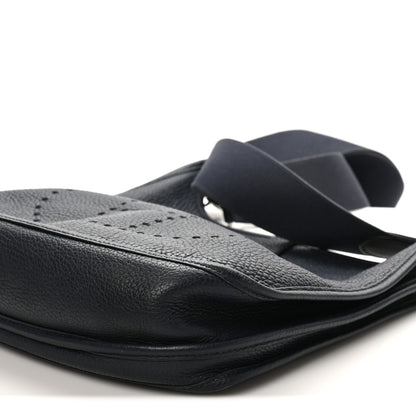 Hermes Taurillon Clemence Evelyne III PM Bleu Nuit 18 of 19