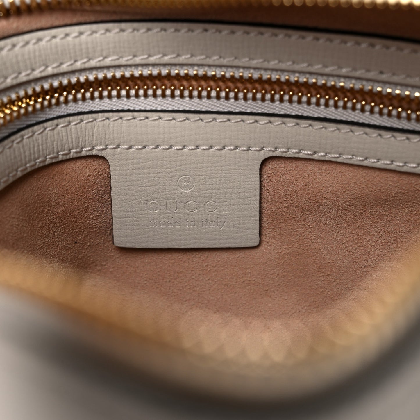GG Supreme Monogram Small Horsebit 1955 Shoulder Bag Beige Mystic White