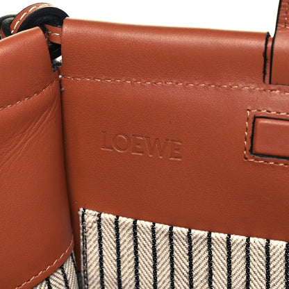 Loewe Wool Stripes Cushion Tote Grey Black 8 of 9