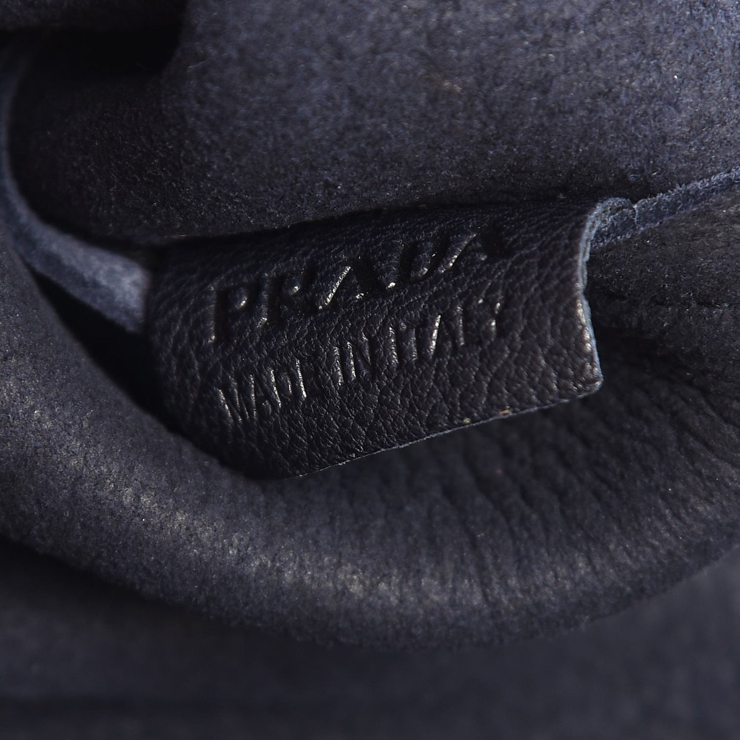 Cervo Deerskin Shopper Tote Navy