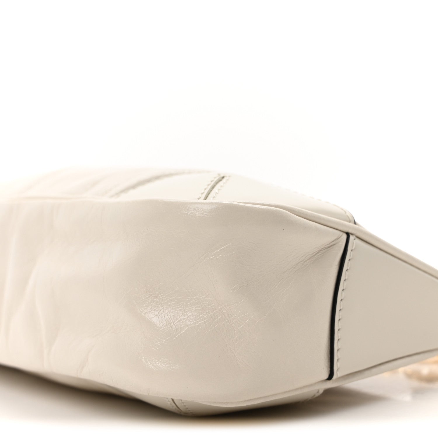 Prada Soft Lux Calfskin Medium Re-Edition 2002 Shoulder Bag White 10 of 10