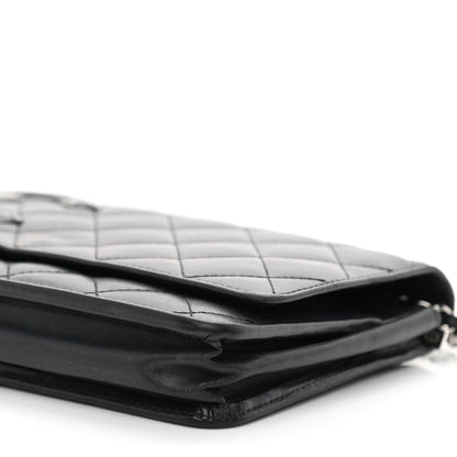 Chanel Calfskin Quilted Cambon Wallet On Chain WOC Black 11 of 12