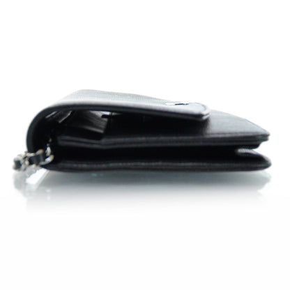 Chanel Caviar CC Wallet on Chain Black 3 of 9