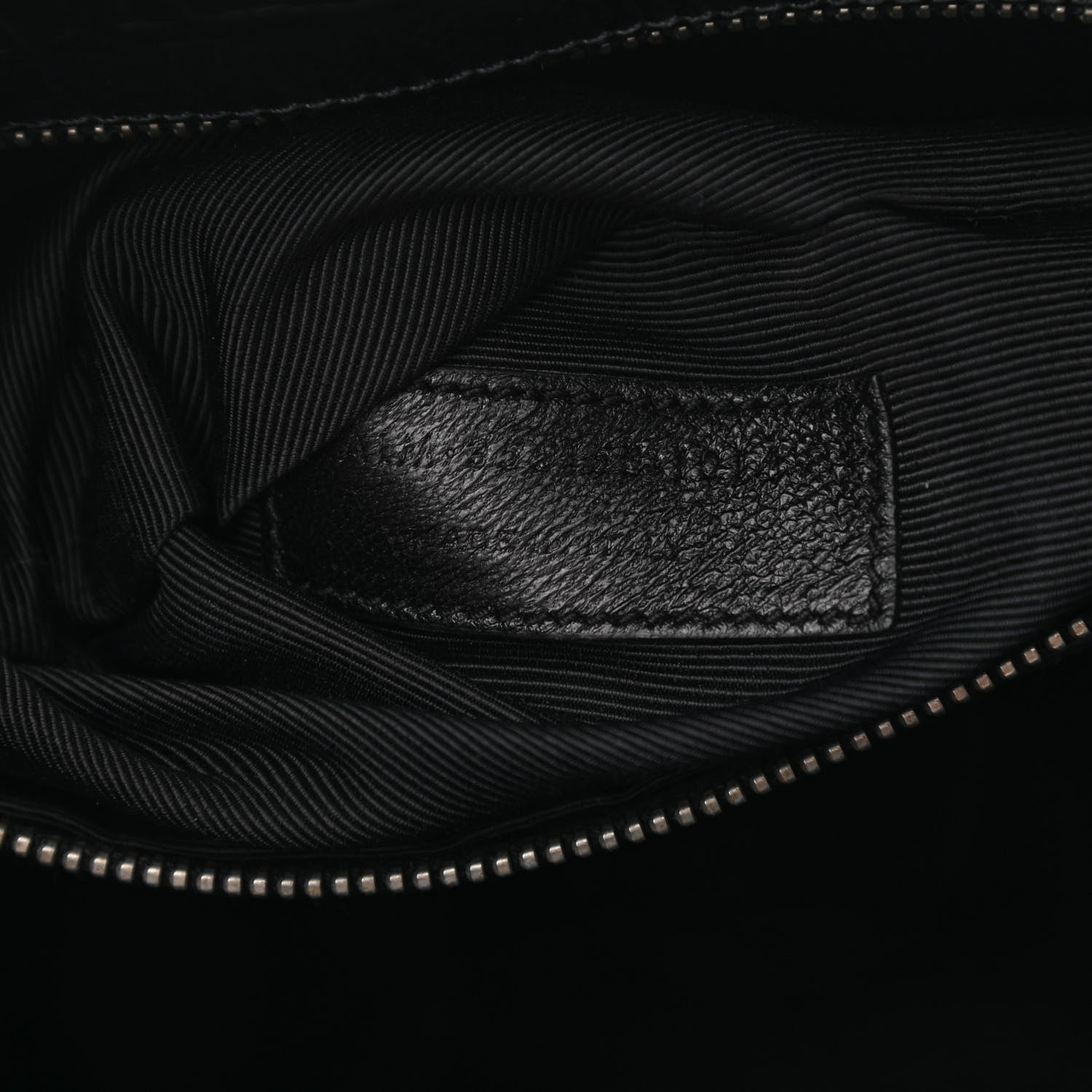 Saint Laurent Calfskin Crocodile Embossed Small Sac de Jour Black 7 of 11