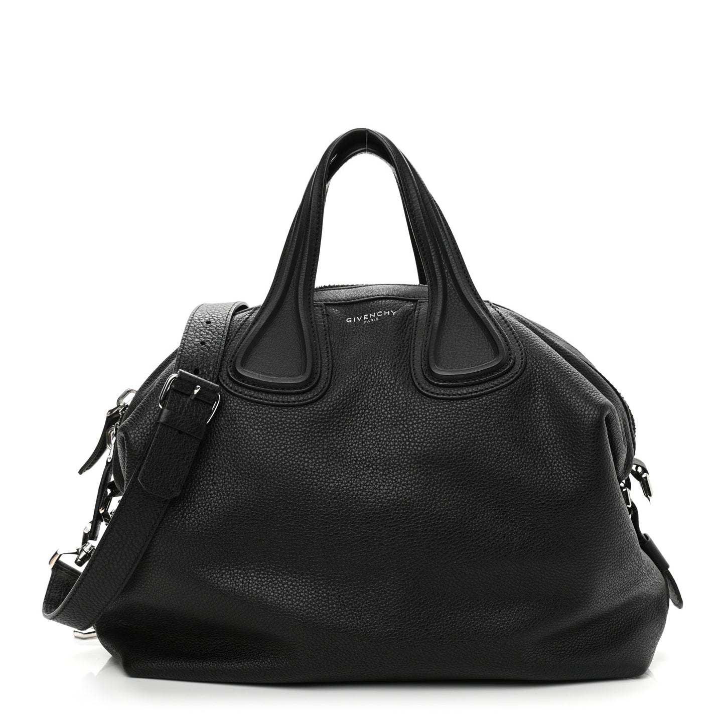 Waxy Grained Calfskin Medium Nightingale Black