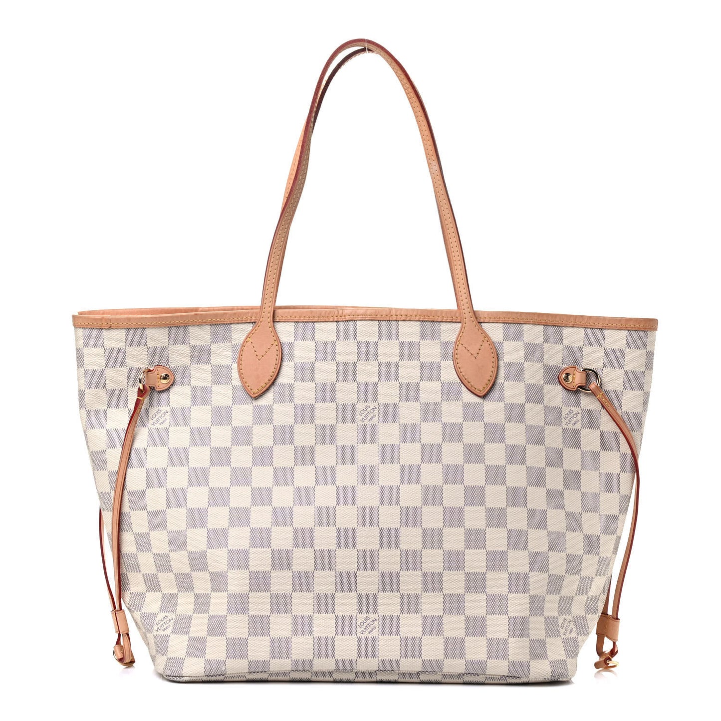 Damier Azur Neo Neverfull MM Rose Ballerine