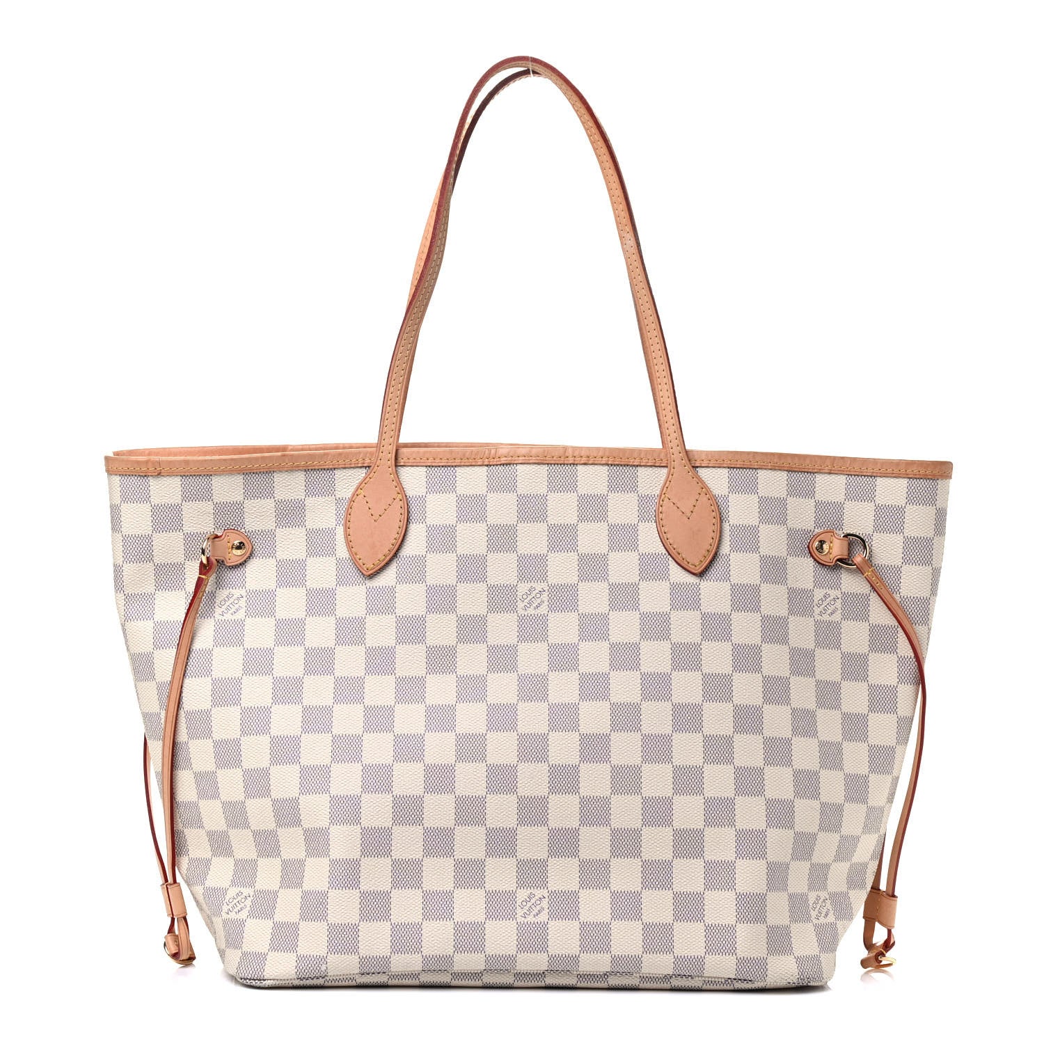 Louis Vuitton Damier Azur Neo Neverfull MM Rose Ballerine 1 of 4