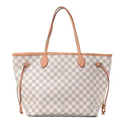 Louis Vuitton Damier Azur Neo Neverfull MM Rose Ballerine 1 of 4