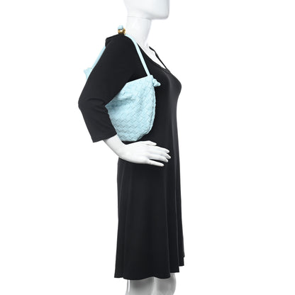 Bottega Veneta Nappa Intrecciato Small Turn Pouch Teal Washed 2 of 9