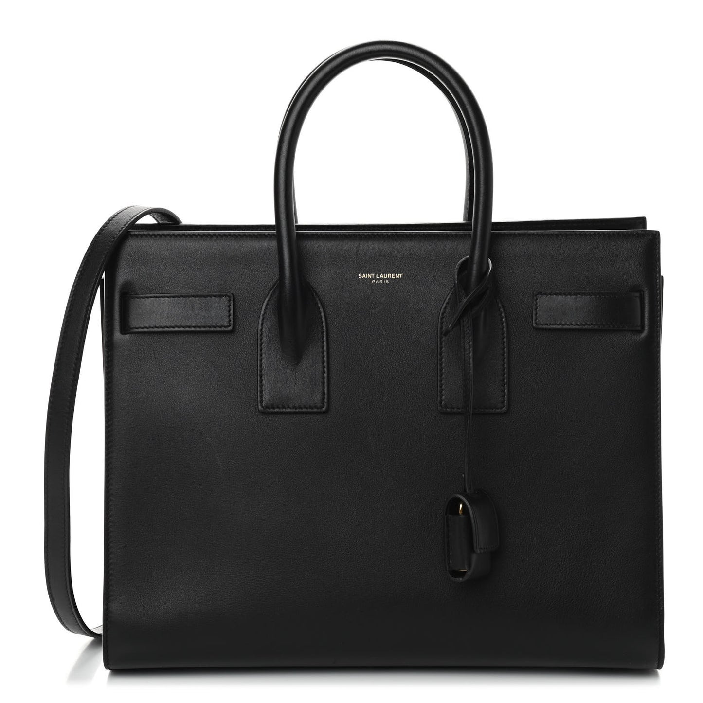 Calfskin Small Sac De Jour Black