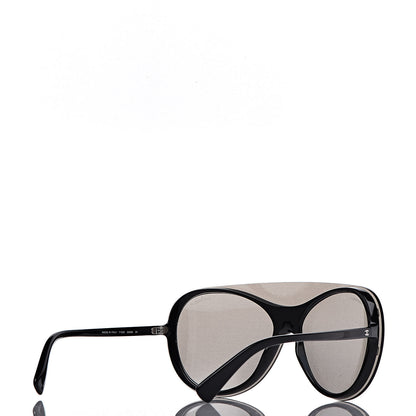 Chanel Clip On Sunglasses 71230 Mirror Grey Black 8 of 13