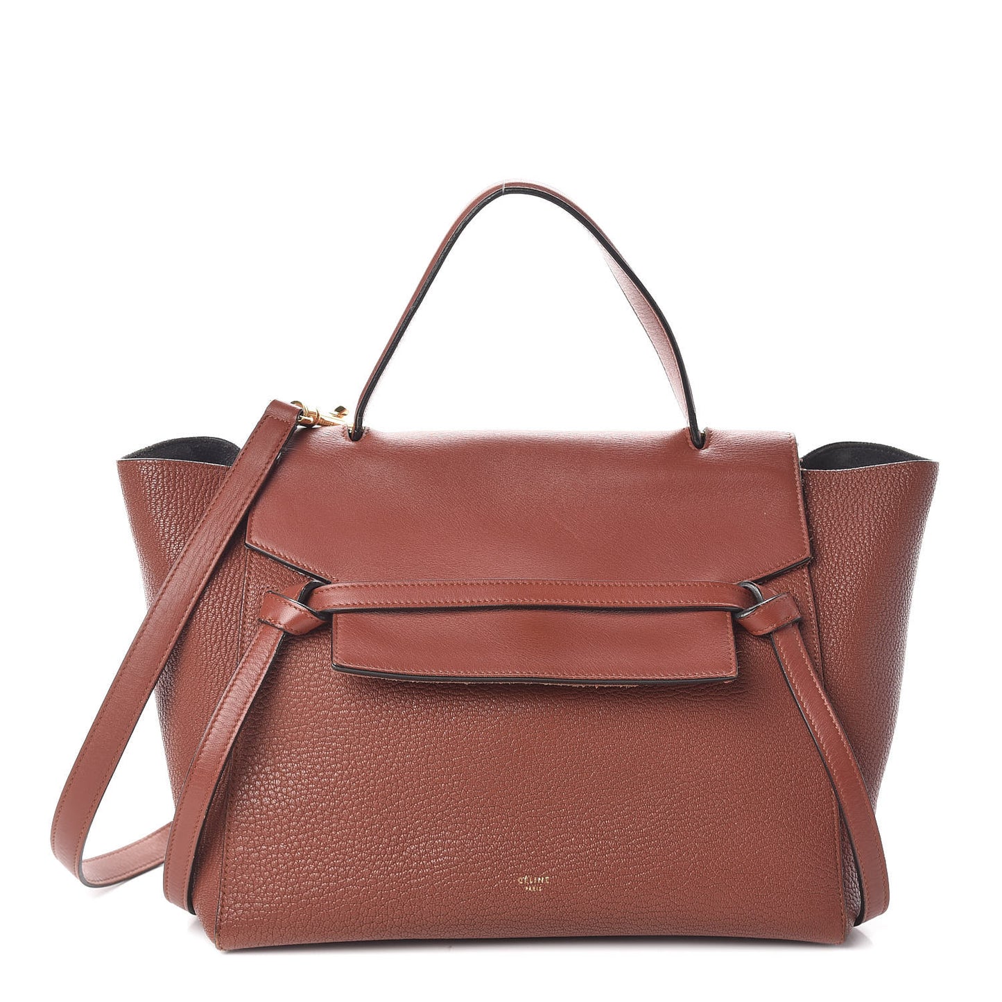 Goatskin Smooth Calfskin Mini Belt Bag Brick