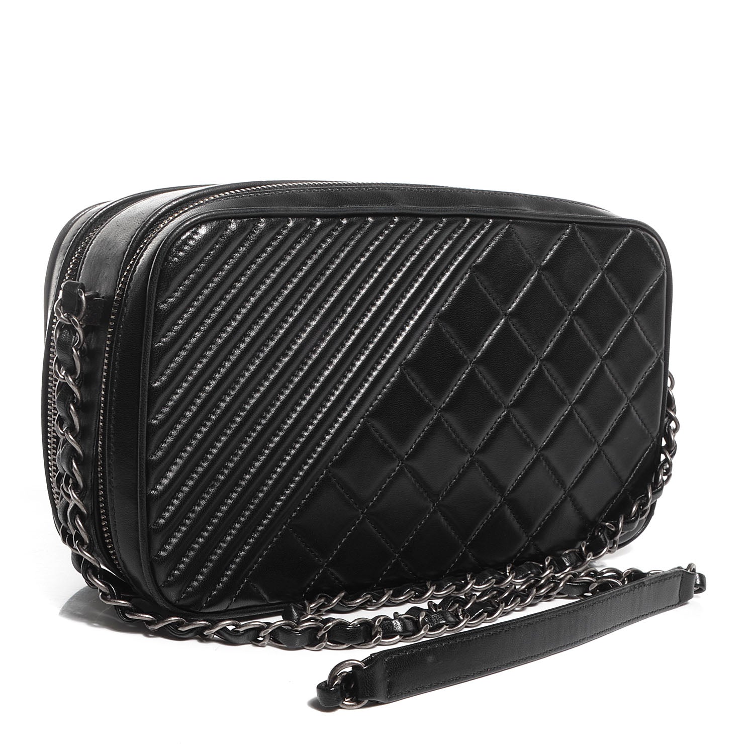 Chanel Lambskin Large Coco Boy Camera Bag Black 3 of 8