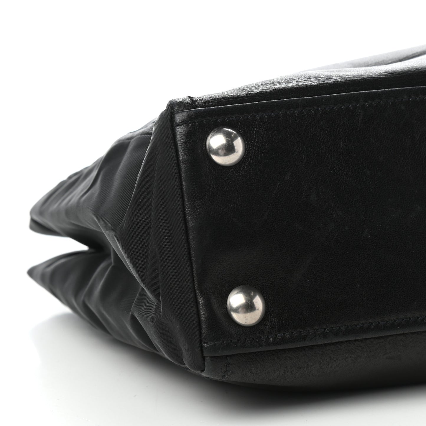 Soft Calf Shopping Tote Black