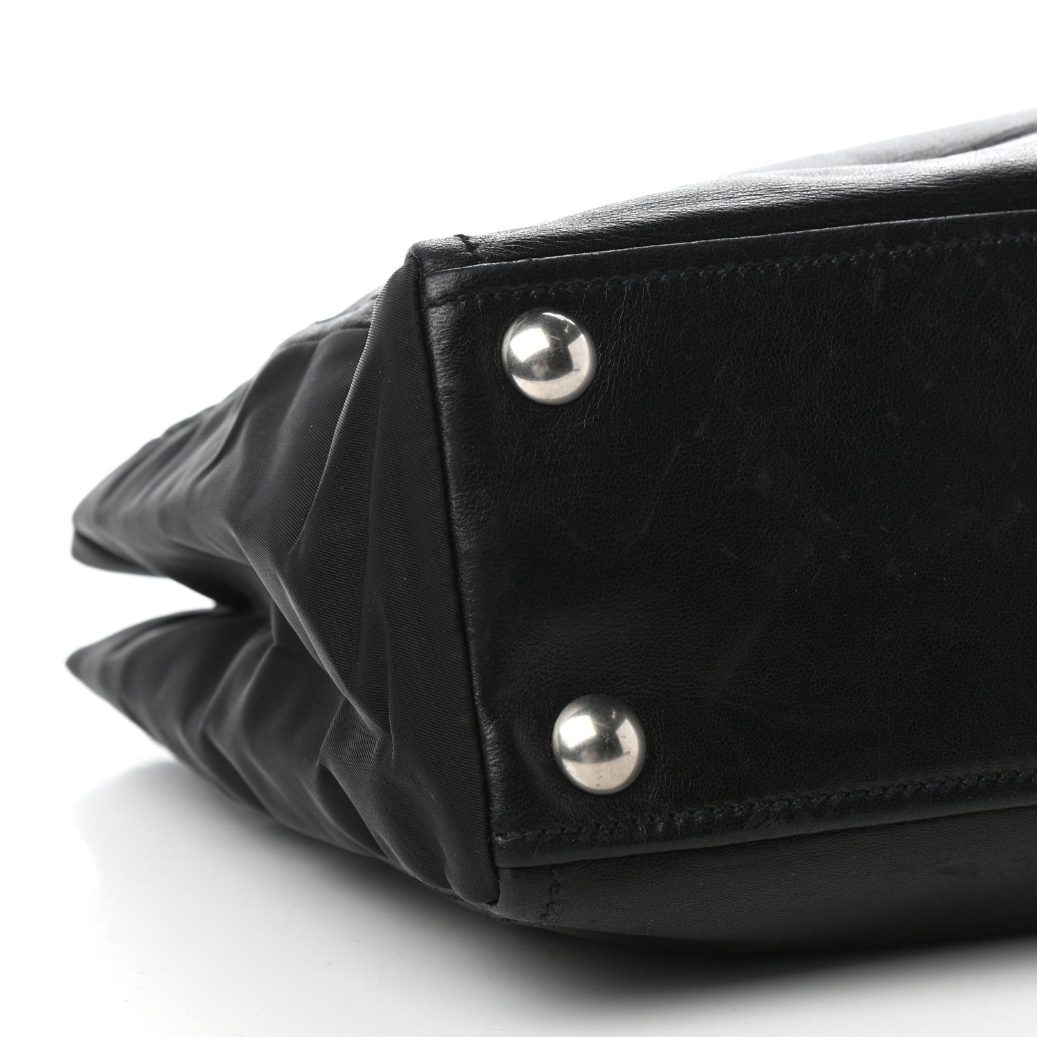 Prada Soft Calf Shopping Tote Black 7 of 9
