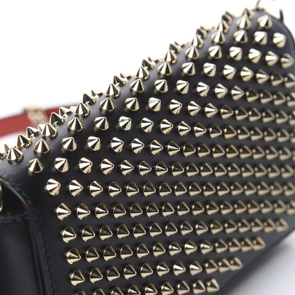 Christian Louboutin Calfskin Spiked Zoompouch Crossbody Black 10 of 12