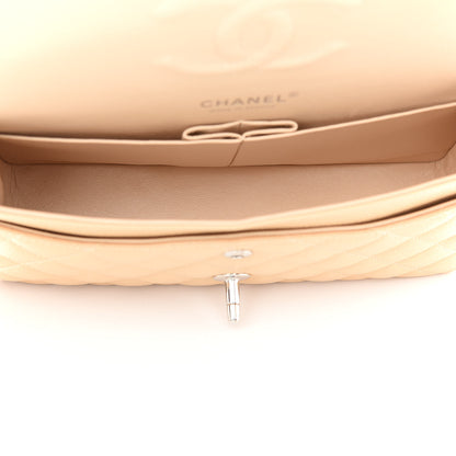 Chanel Caviar Quilted Medium Double Flap Beige 5 of 10