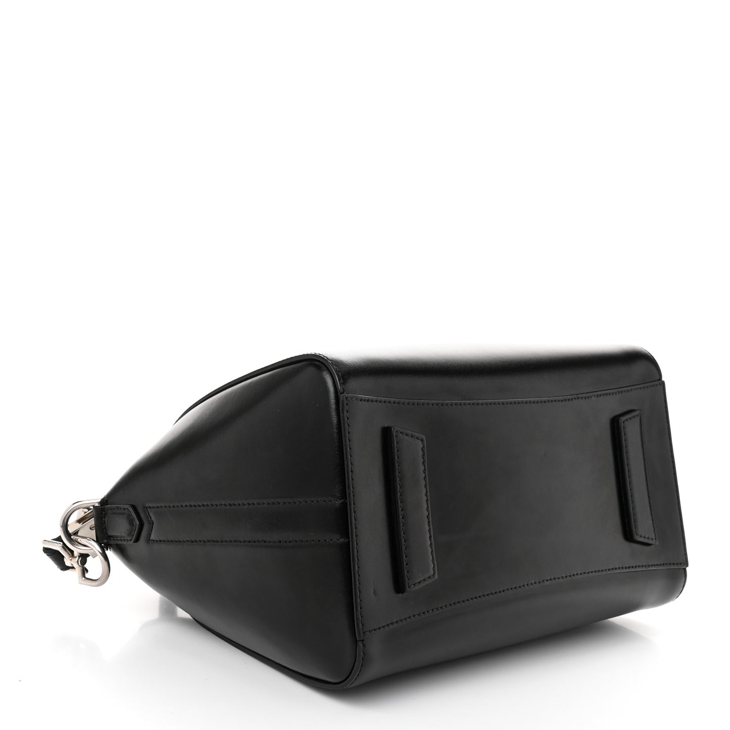 Shiny Lord Calfskin Small Antigona Black