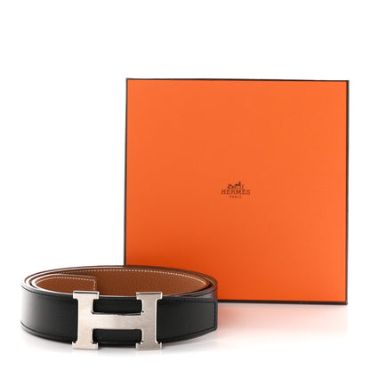 Hermes Box Togo 32mm H Belt 100 40 Black Gold 6 of 6