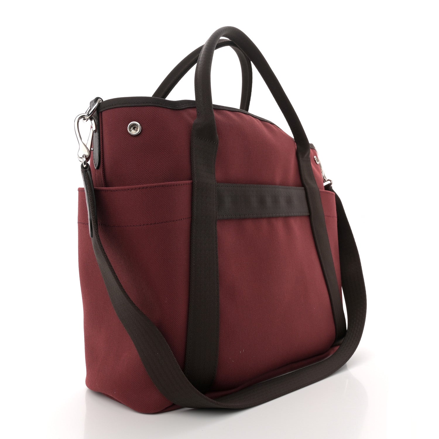 Hermes Toile Sac De Pansage Groom Rouge H Chocolate 4 of 14