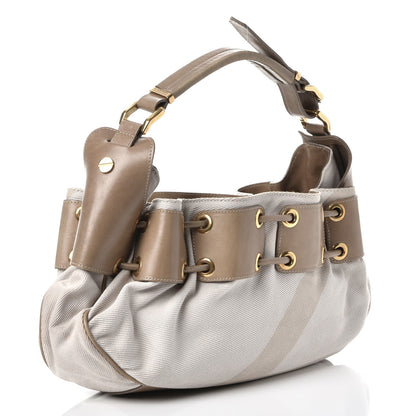Burberry Canvas Calfskin Mega Nova Check Small Warrior Trench 3 of 14