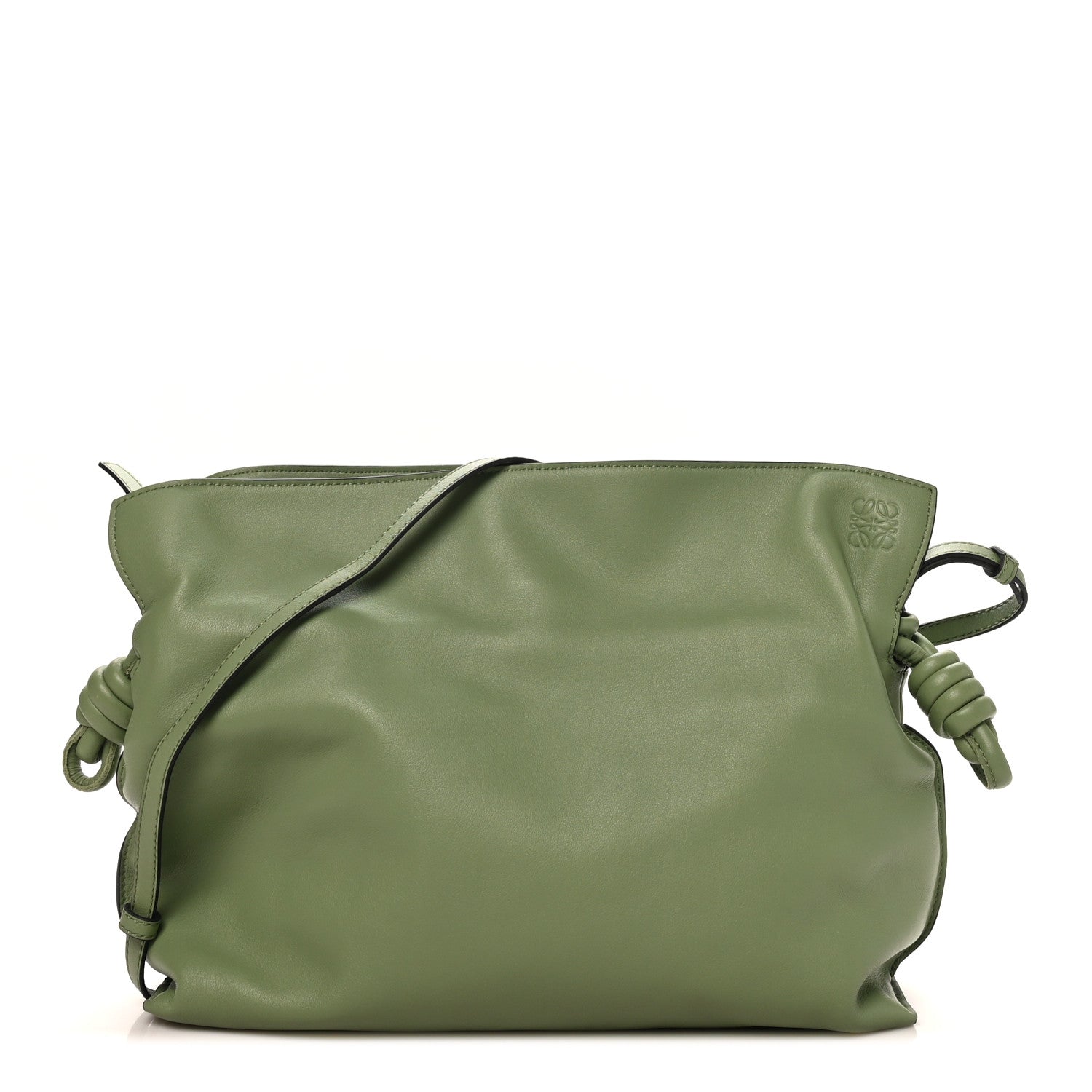 Loewe Nappa Flamenco Knot Clutch Rosemary 1 of 9
