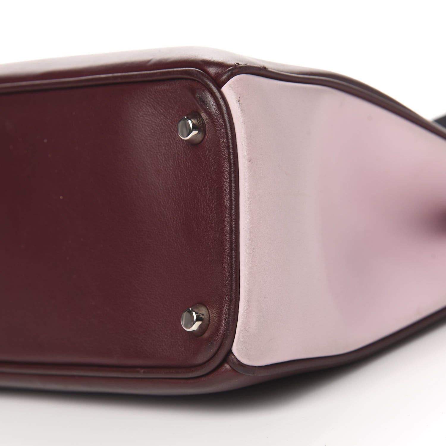 Christian Dior Smooth Calfskin Medium Diorissimo Burgundy Pink Black 11 of 13