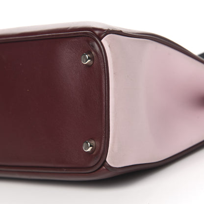 Christian Dior Smooth Calfskin Medium Diorissimo Burgundy Pink Black 11 of 13