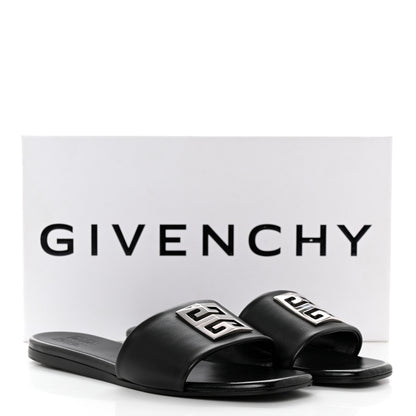 Givenchy Lambskin 4G Flat Sandals 39 Black 9 of 9