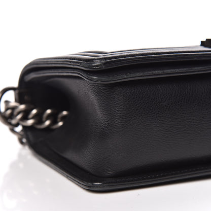Chanel Calfskin Quilted Medium Boy Flap Black 8 of 18