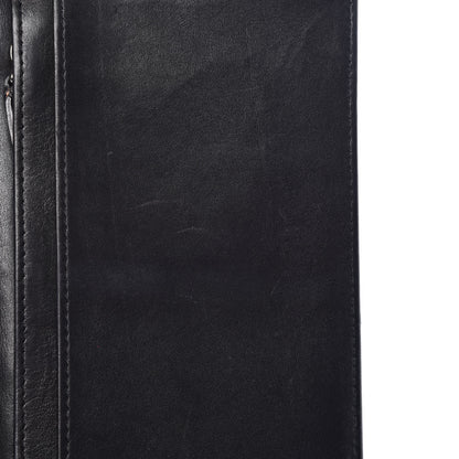 Chanel Lambskin Embossed Logo Yen Wallet Black 12 of 12