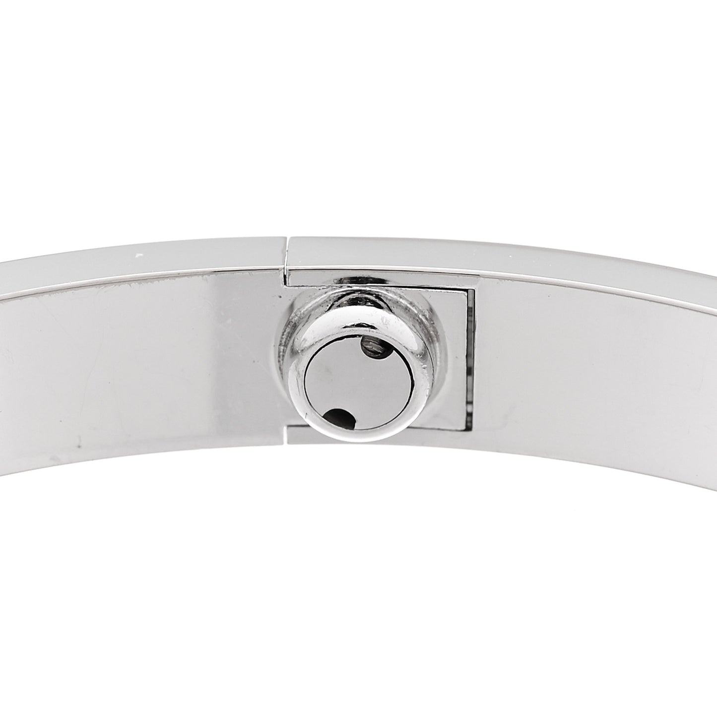18K White Gold 4 Diamond Love Bracelet 18