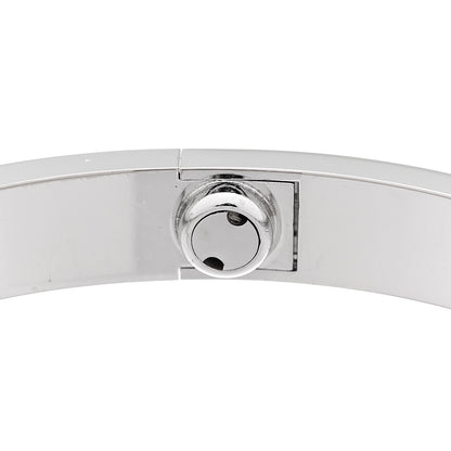 Cartier 18K White Gold 4 Diamond Love Bracelet 18 5 of 9