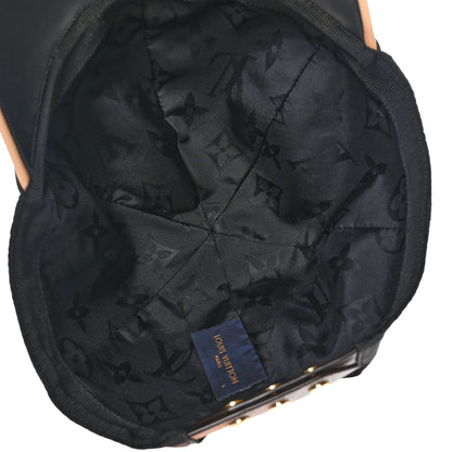 Louis Vuitton Polyester Silk Monogram LV Get Ready Cap L Black 6 of 8