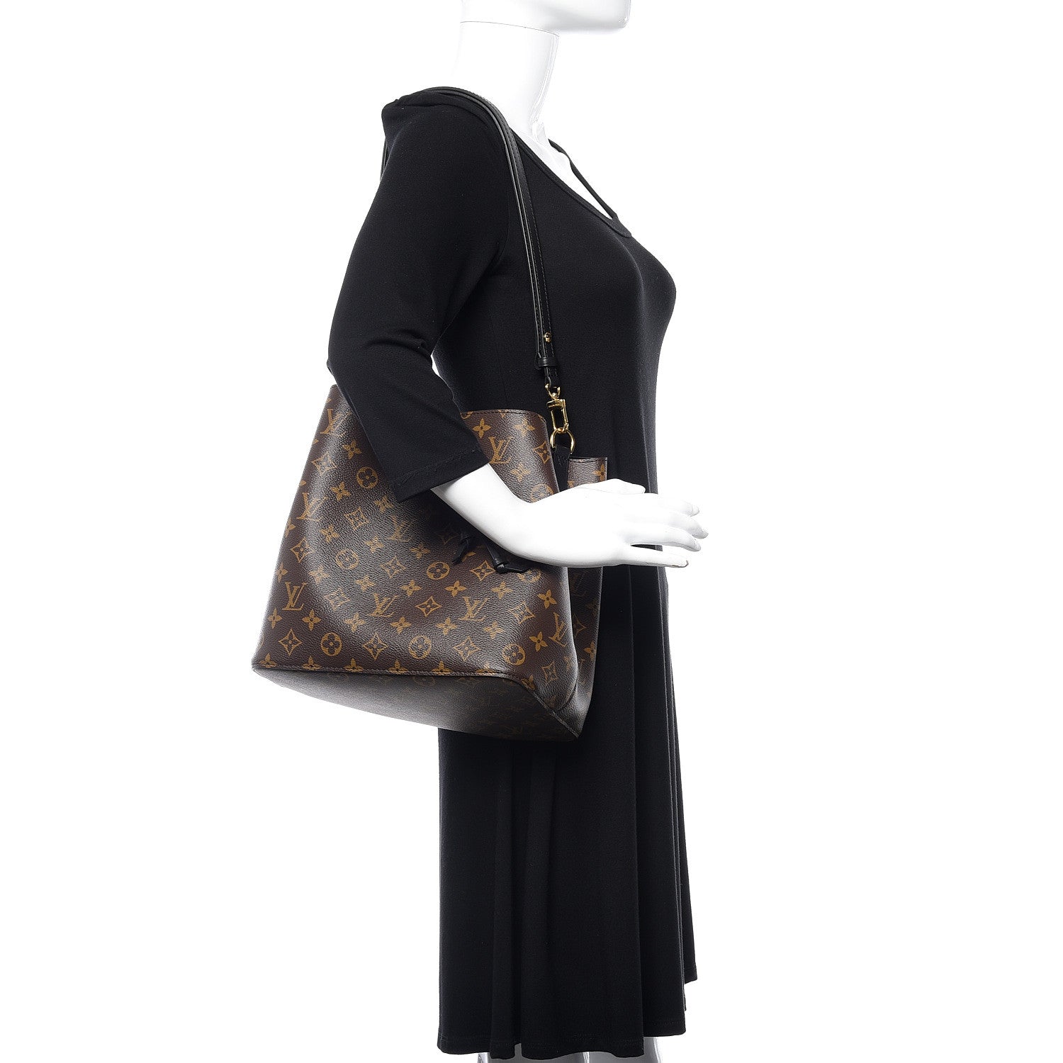 Louis Vuitton Monogram Neonoe MM Black 2 of 9