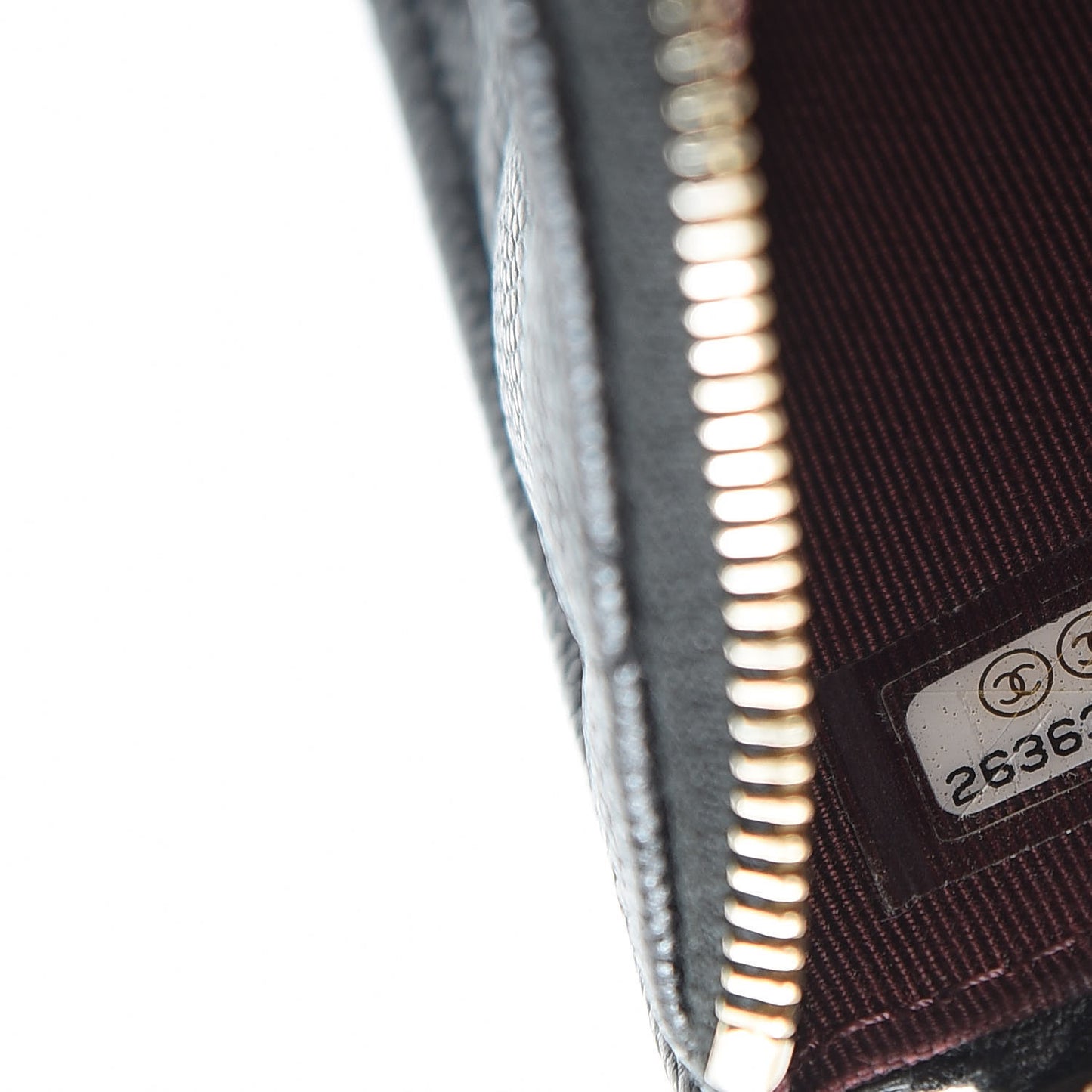 Caviar Quilted Classic Zip Pouch Black