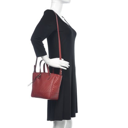 Gucci Microguccissima Small Bree Tote Red 2 of 10