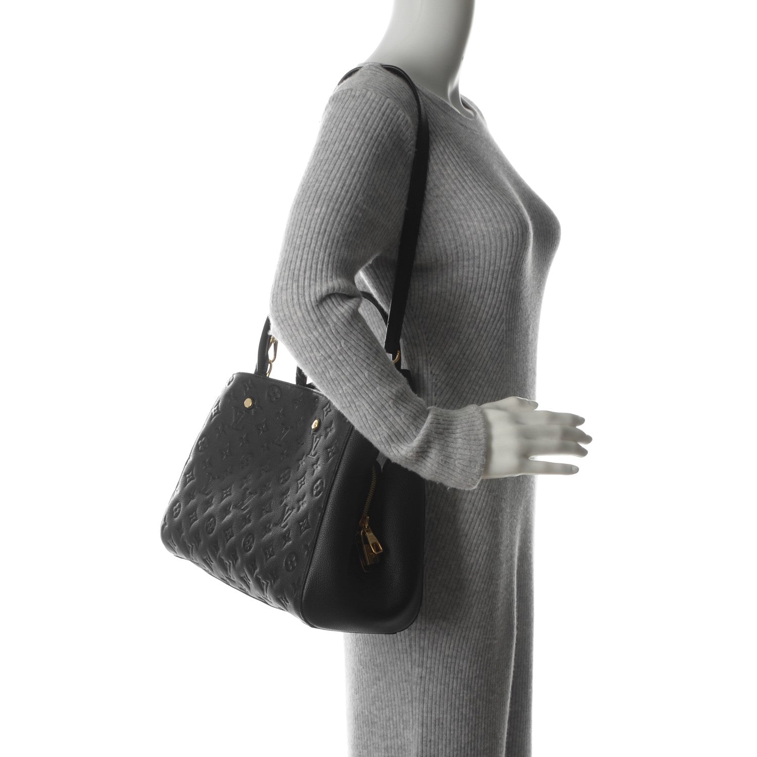 Louis Vuitton Empreinte Montaigne MM Black 2 of 8