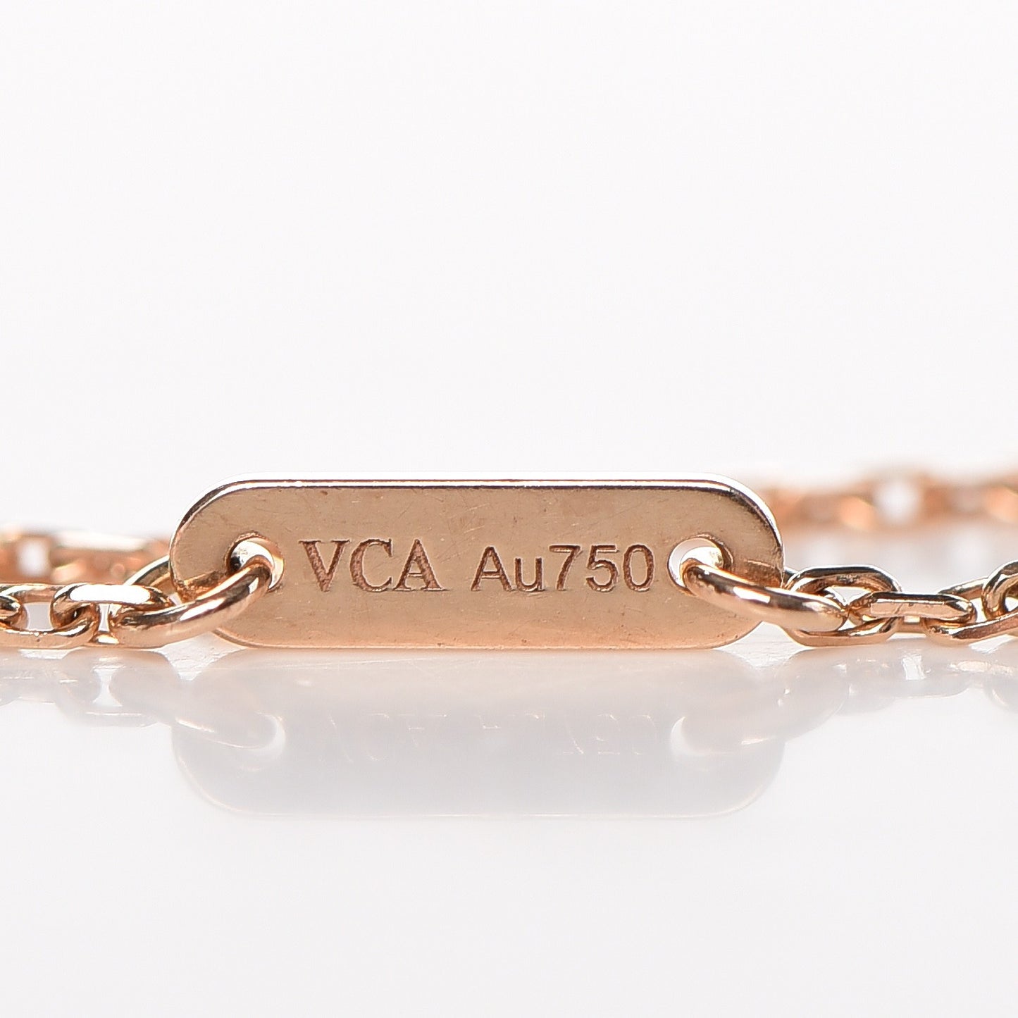 18K Rose Gold Carnelian Sweet Alhambra Heart Bracelet