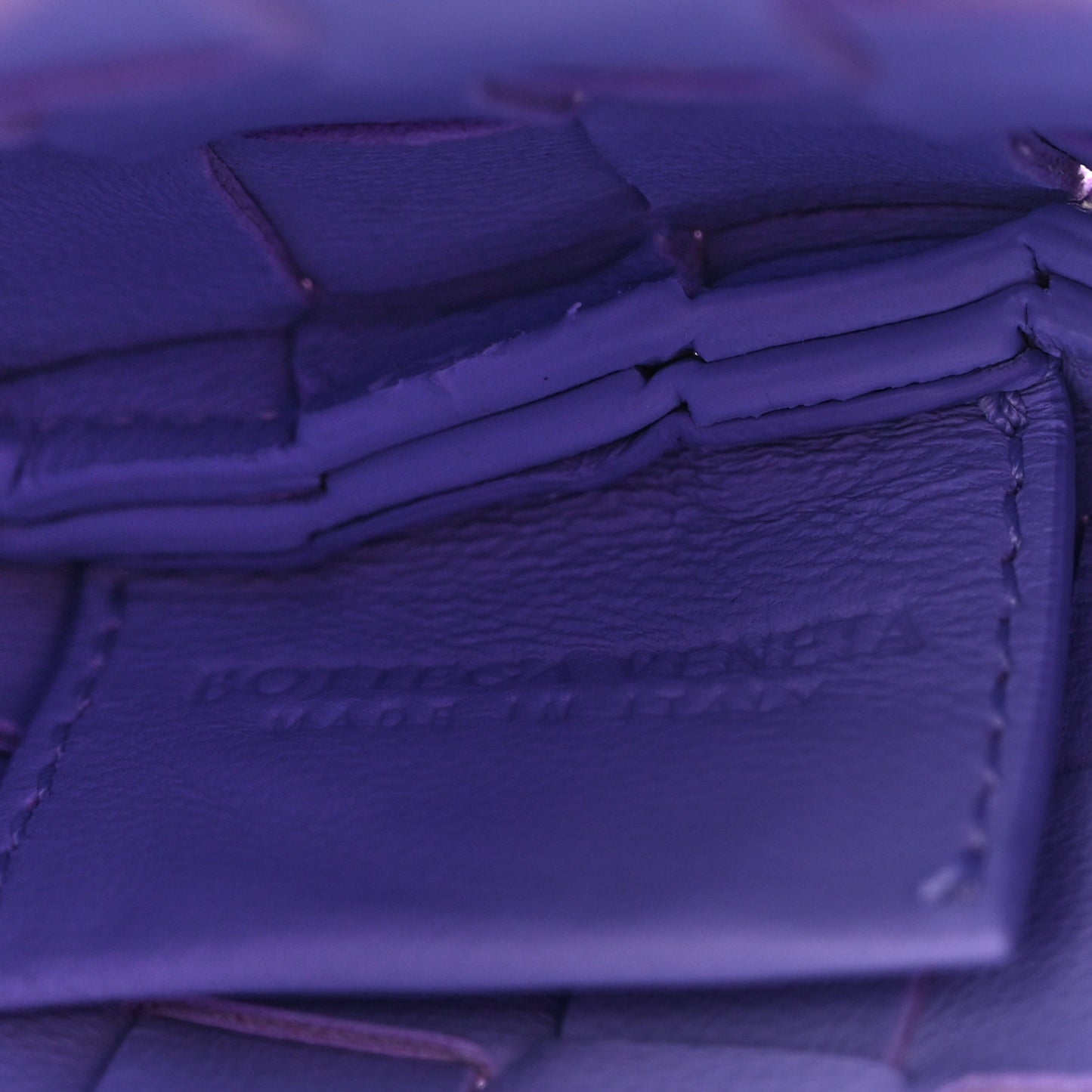 Nappa Intrecciato Mini Sardine Bag Amethyst