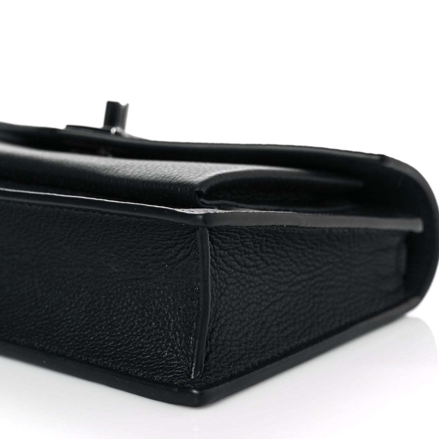 Soft Calfskin My Lockme Chain Pochette Black