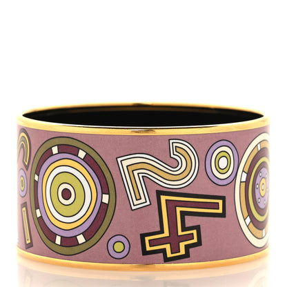 Hermes Enamel Printed Tohu Bohu Extra Wide Bracelet 65 3 of 5