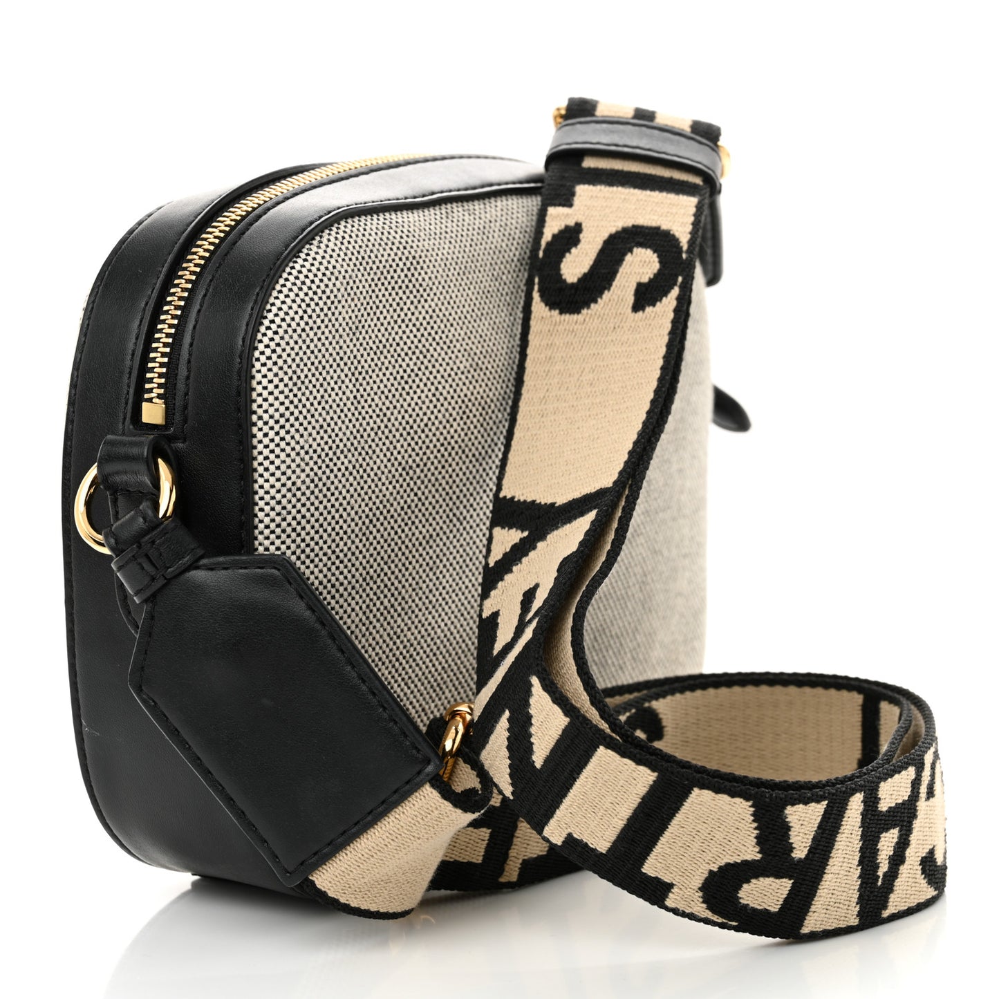 Canvas Logo Small Camera Bag Salt Pepper