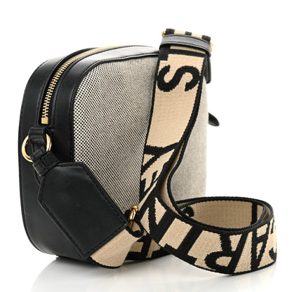 Stella McCartney Canvas Logo Small Camera Bag Salt Pepper 3 of 11