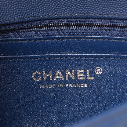 Chanel Caviar Quilted Mini Rectangular Flap Blue 6 of 11