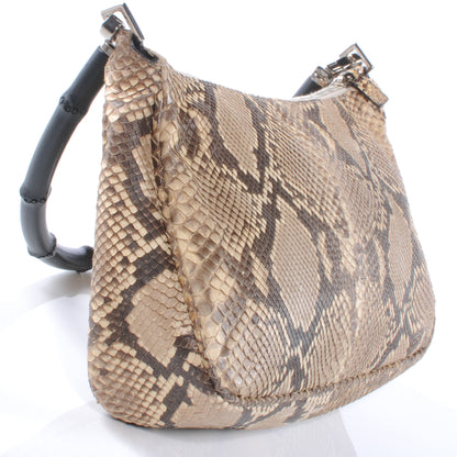 Gucci Python Bamboo Handle Shoulder Bag 3 of 6