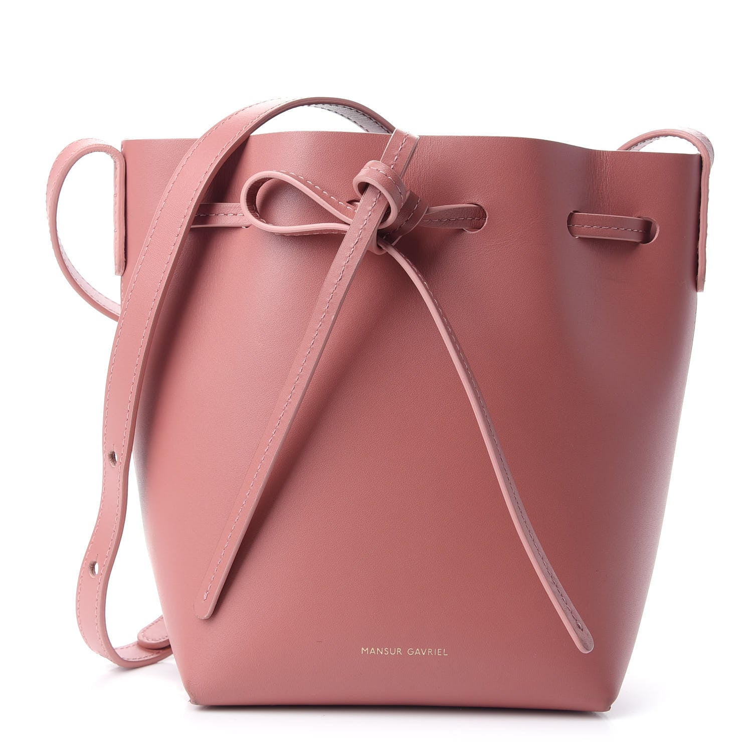 Mansur Gavriel Calfskin Mini Bucket Bag Blush 1 of 10