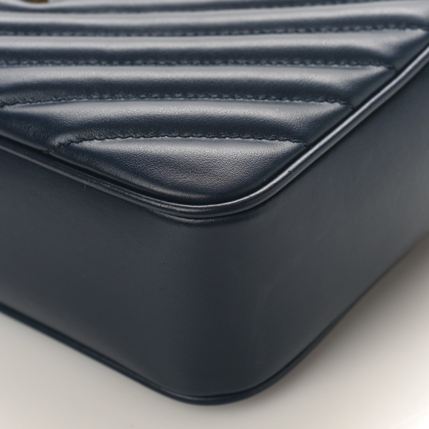 Saint Laurent Calfskin Matelasse Monogram Lou Camera Bag Navy 8 of 8