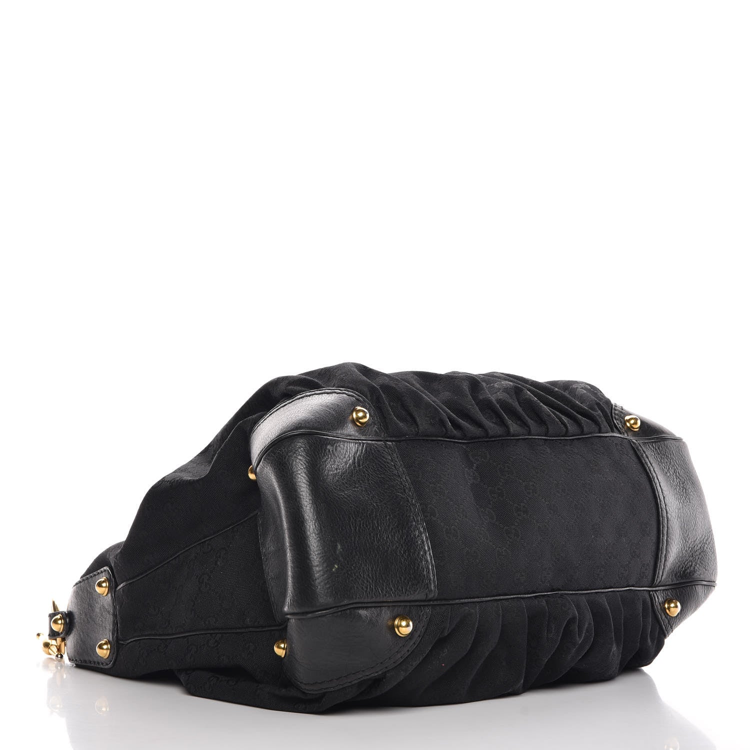 Gucci Monogram Large Jockey Hobo Black 4 of 11